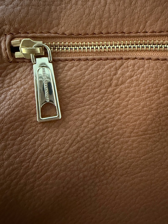 Rebecca Minkoff Julian Medium Leather Backpack Caramello Brown Pebbled main image 7